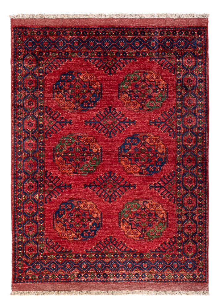 Afghaans tapijt - Kunduz - 204 x 151 cm - rood