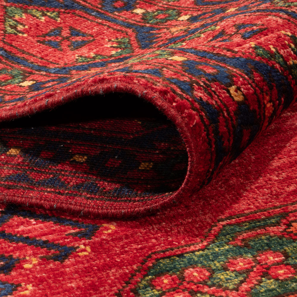 Afghaans tapijt - Kunduz - 204 x 151 cm - rood