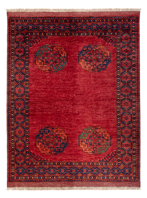 Afghaans tapijt - Kunduz - 198 x 155 cm - rood