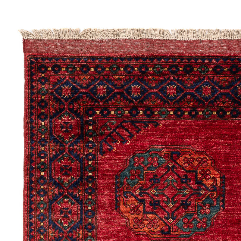 Afghaans tapijt - Kunduz - 198 x 155 cm - rood