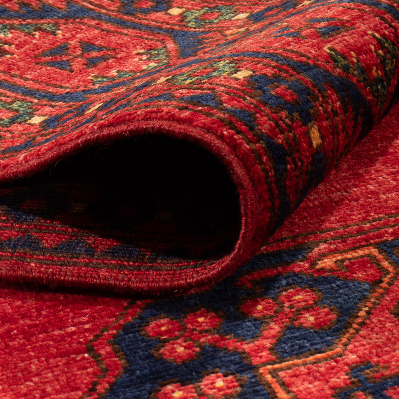 Afghaans tapijt - Kunduz - 198 x 155 cm - rood