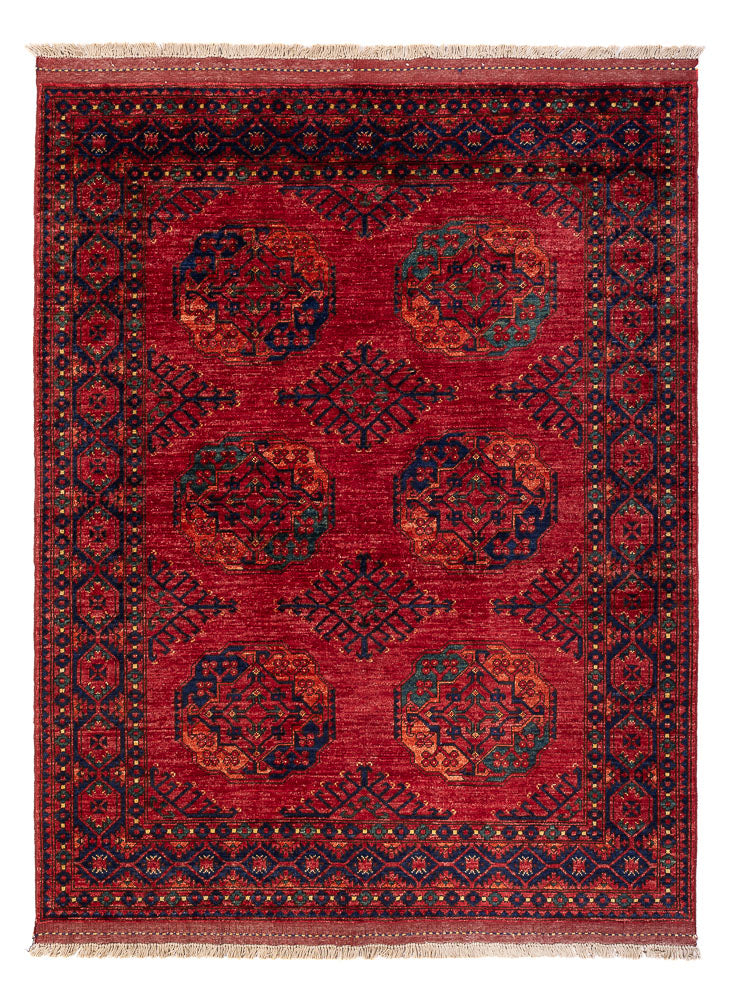 Afghaans tapijt - Kunduz - 200 x 155 cm - rood