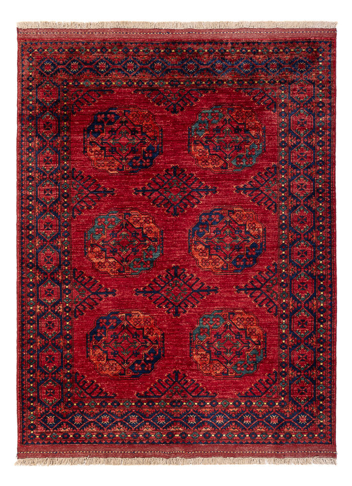 Afghaans tapijt - Kunduz - 200 x 155 cm - rood