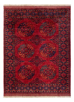 Afghaans tapijt - Kunduz - 200 x 155 cm - rood