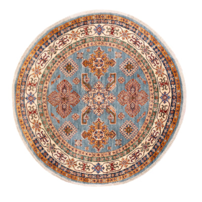 Ziegler Tapijt - Kazak rond  - 148 x 147 cm - blauw