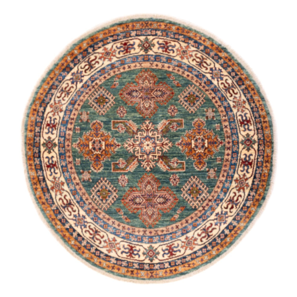 Ziegler Tapijt - Kazak rond  - 151 x 147 cm - groen