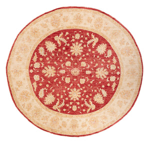 Ziegler tapijt rond  - 252 x 250 cm - rood