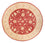 Ziegler tapijt rond  - 252 x 250 cm - rood