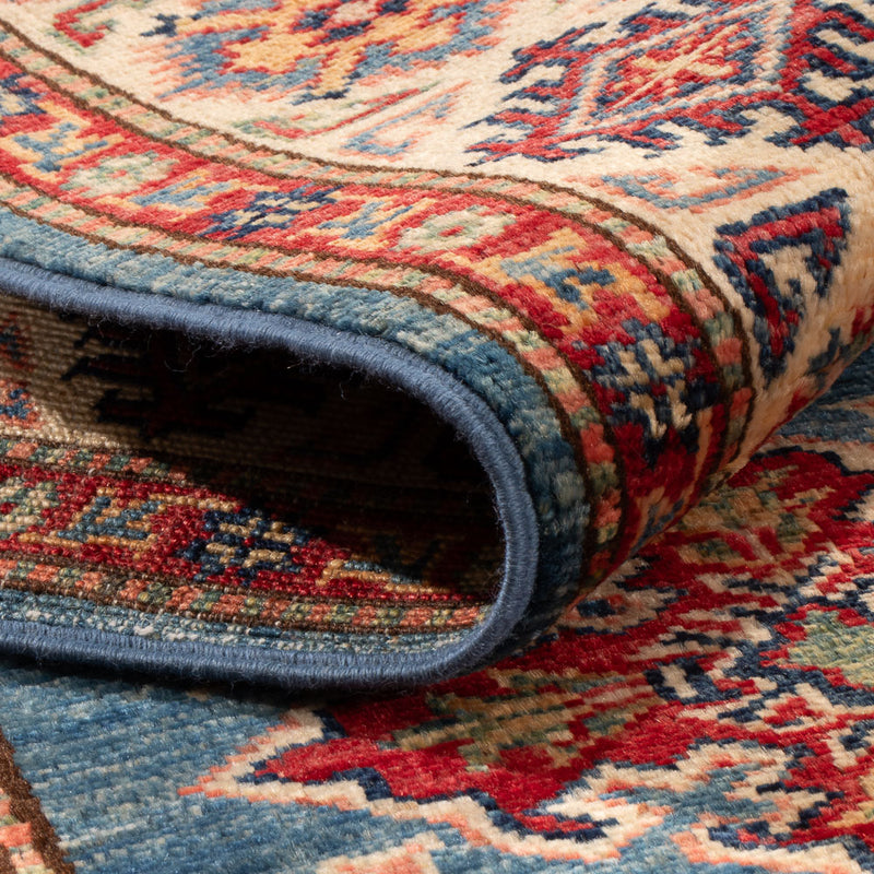 Ziegler Tapijt - Kazak - Koninklijke - 166 x 118 cm - blauw