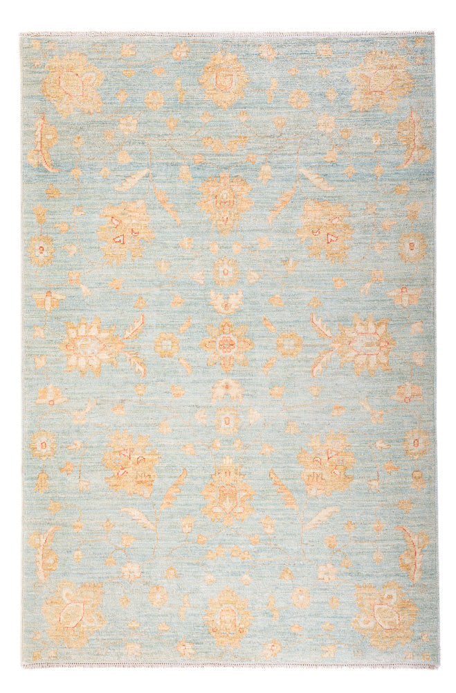 Ziegler tapijt - 185 x 121 cm - zee blauw