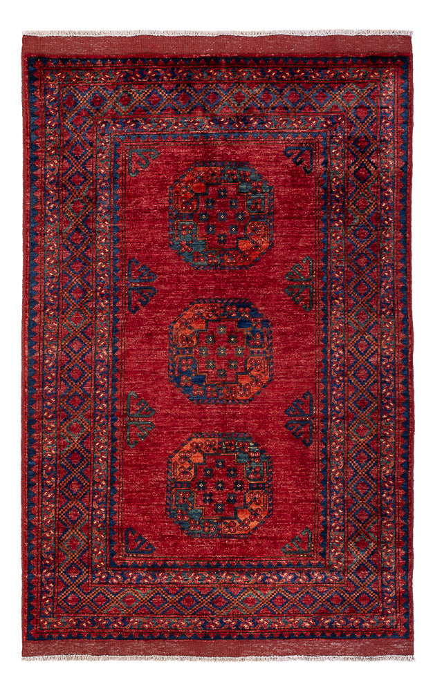 Afghaans tapijt - 182 x 120 cm - rood