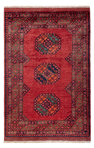 Afghaans tapijt - 186 x 123 cm - rood