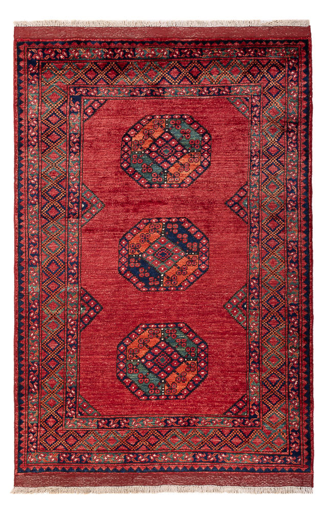 Afghaans tapijt - 186 x 123 cm - rood
