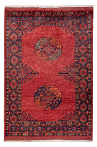 Afghaans tapijt - 182 x 125 cm - rood