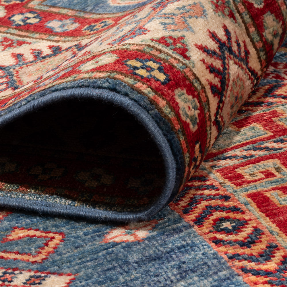 Ziegler Tapijt - Kazak - Koninklijke - 182 x 117 cm - blauw