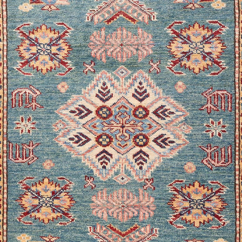 Ziegler Tapijt - Kazak - Koninklijke - 183 x 121 cm - zeegroen