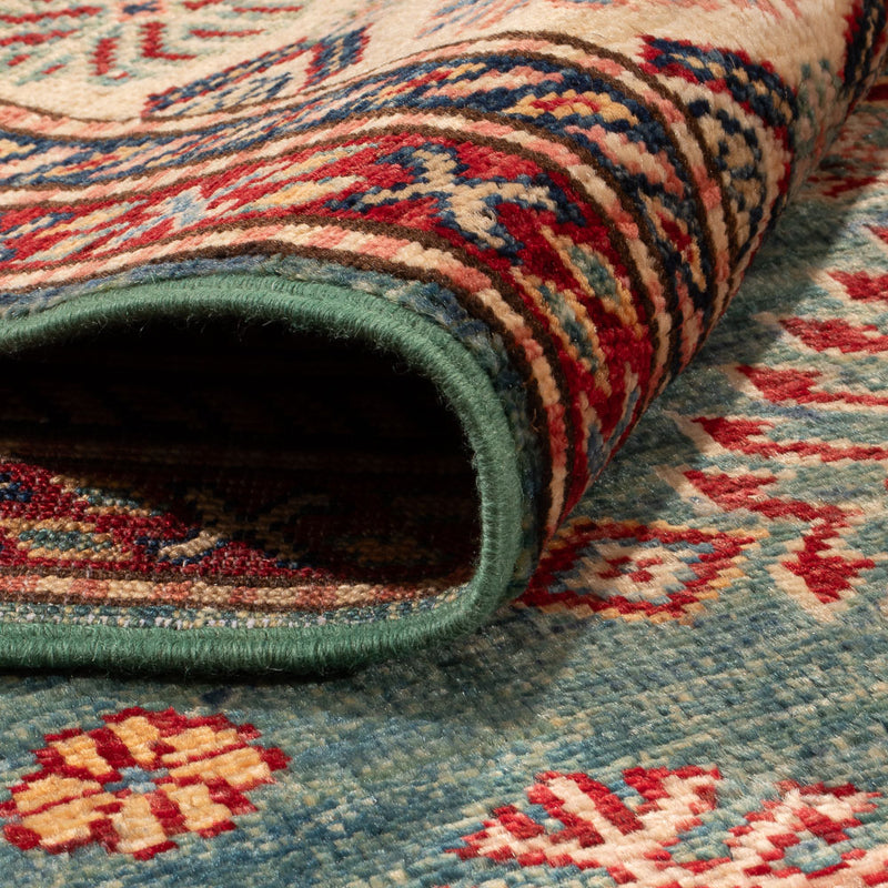 Ziegler Tapijt - Kazak - Koninklijke - 183 x 121 cm - zeegroen