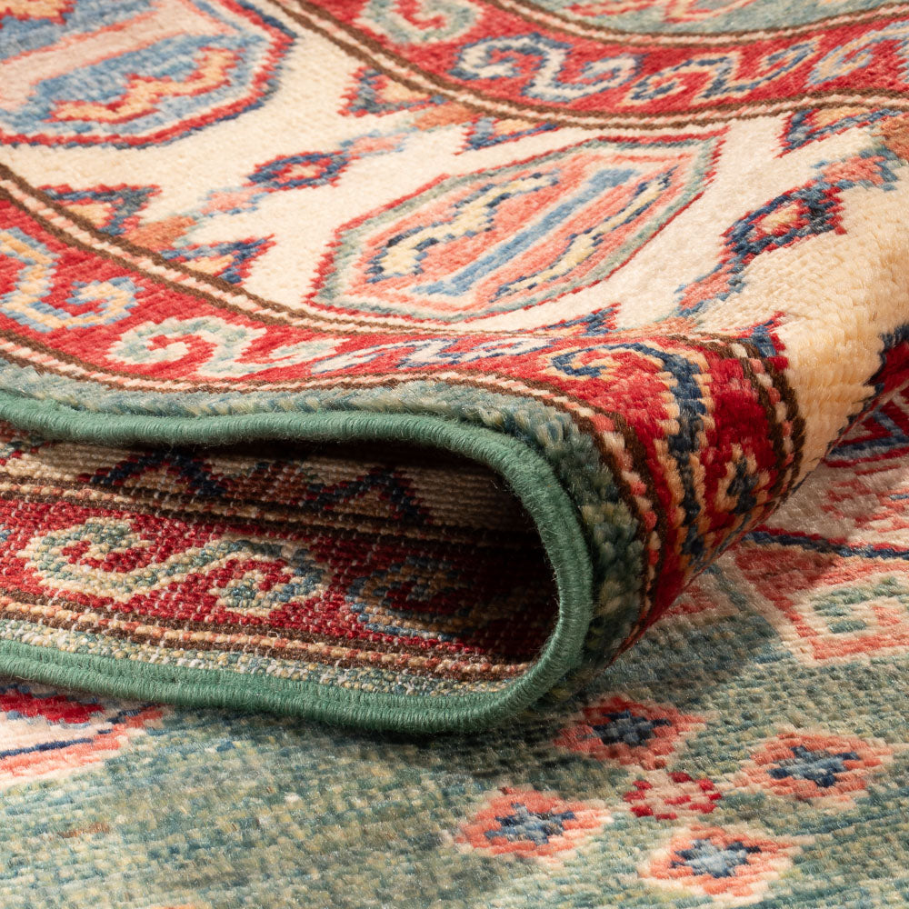 Ziegler Tapijt - Kazak - Koninklijke - 181 x 119 cm - zeegroen