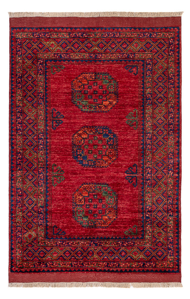 Afghaans tapijt - 182 x 122 cm - rood