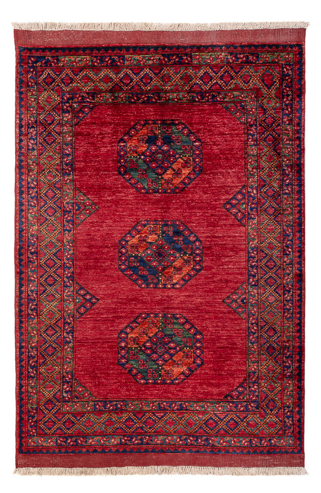 Afghaans tapijt - 180 x 124 cm - rood
