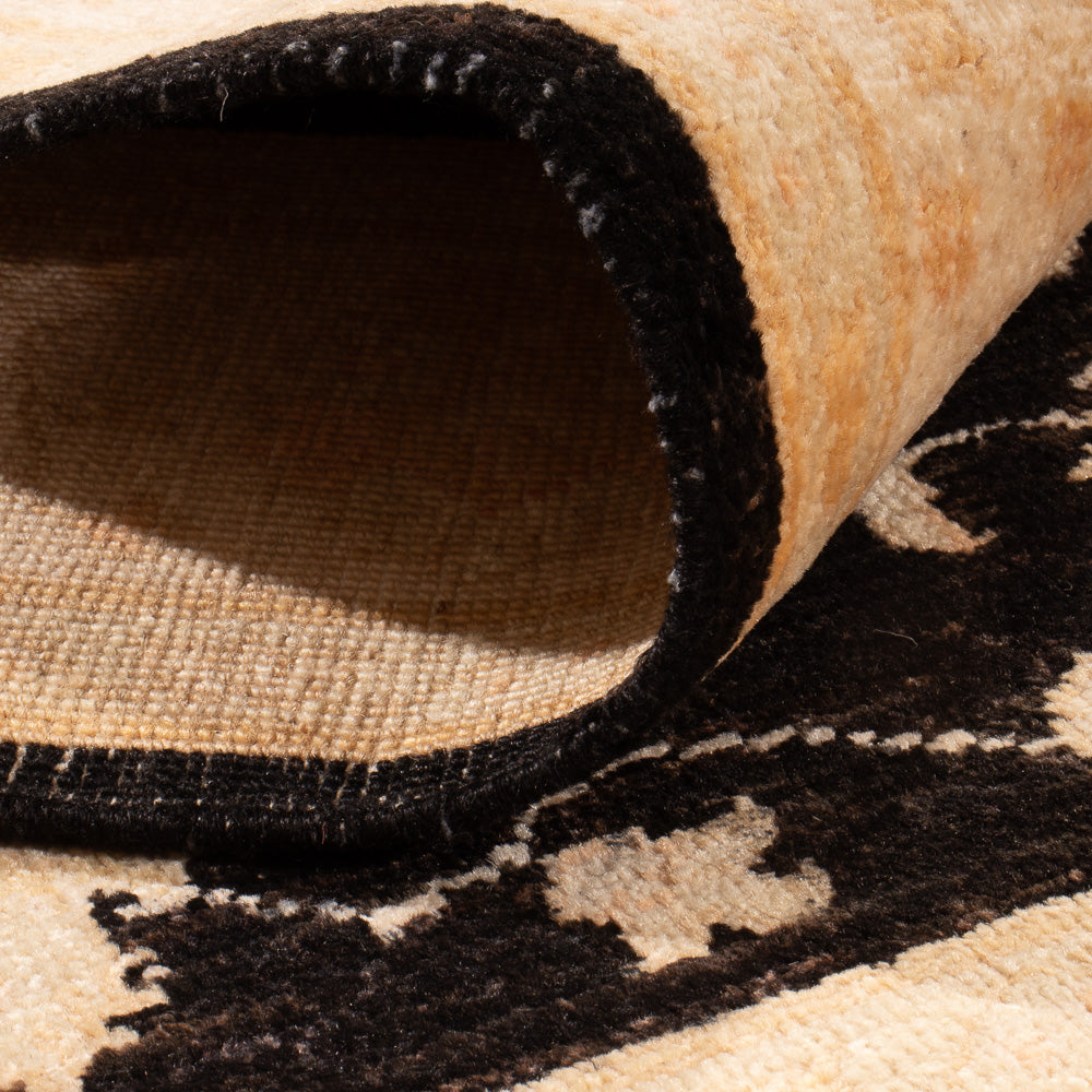 Ziegler tapijt - 175 x 118 cm - zwart