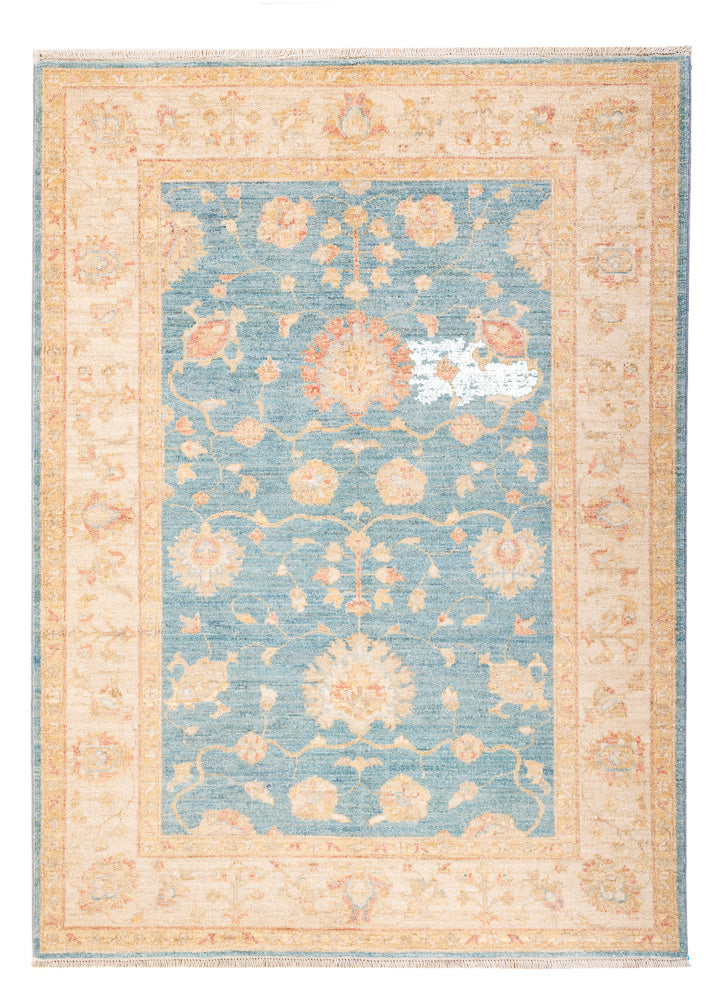 Ziegler tapijt - 175 x 124 cm - zee blauw
