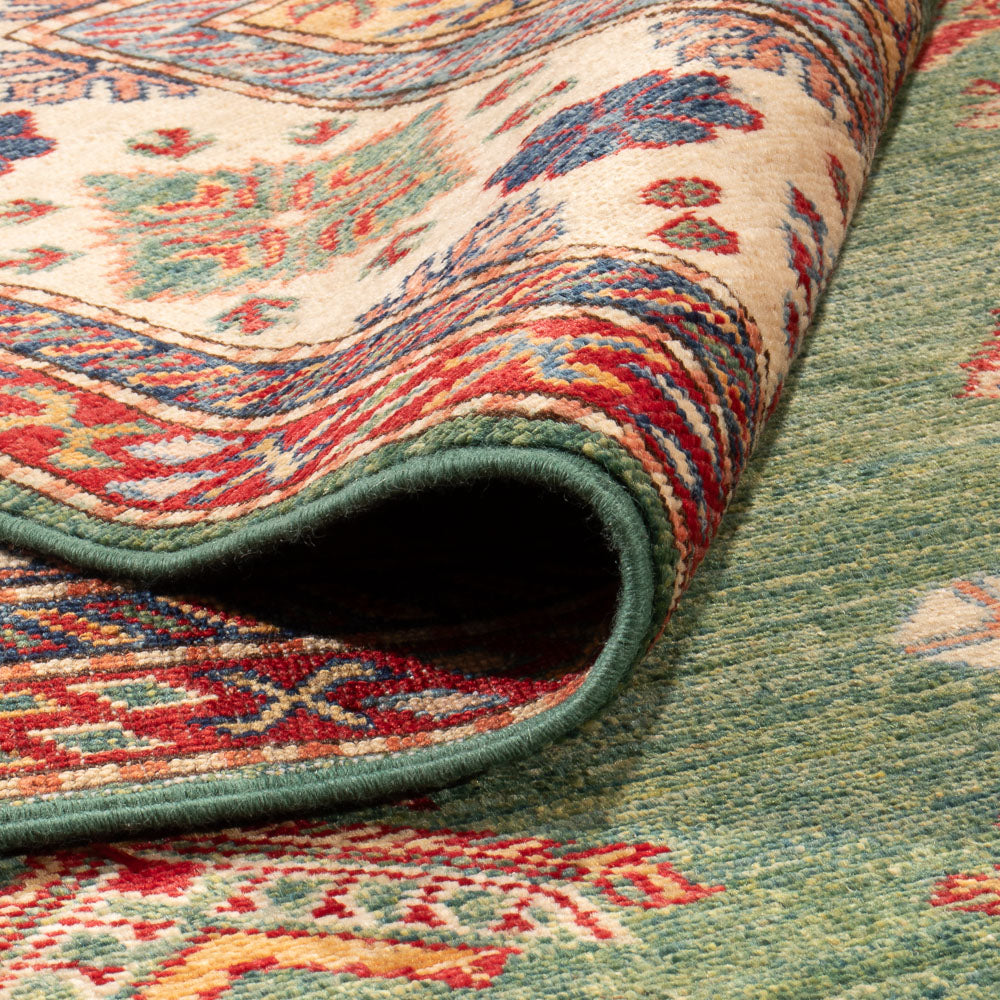 Ziegler Tapijt - Kazak - 296 x 201 cm - lichtgroen