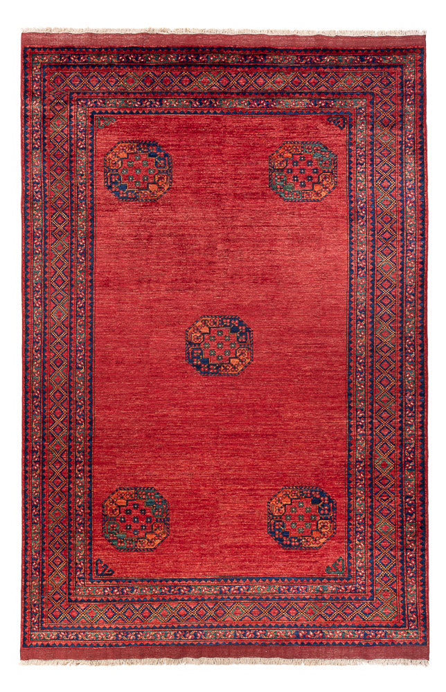 Afghaans tapijt - Kunduz - 302 x 203 cm - rood