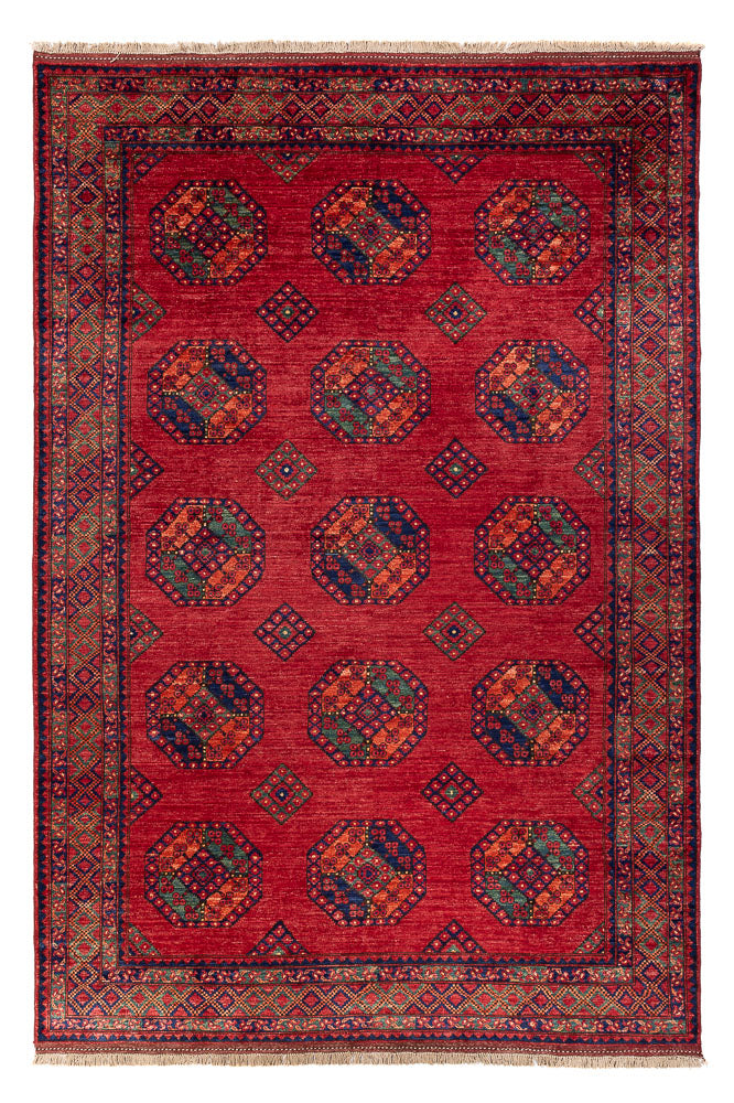 Afghaans tapijt - Kunduz - 300 x 206 cm - rood