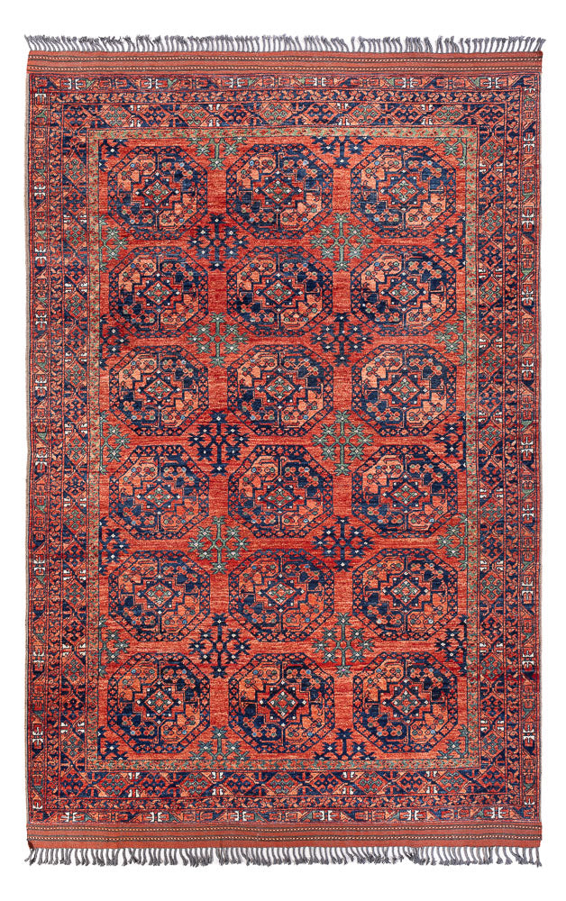 Afghaans tapijt - Kunduz - 298 x 205 cm - licht rood