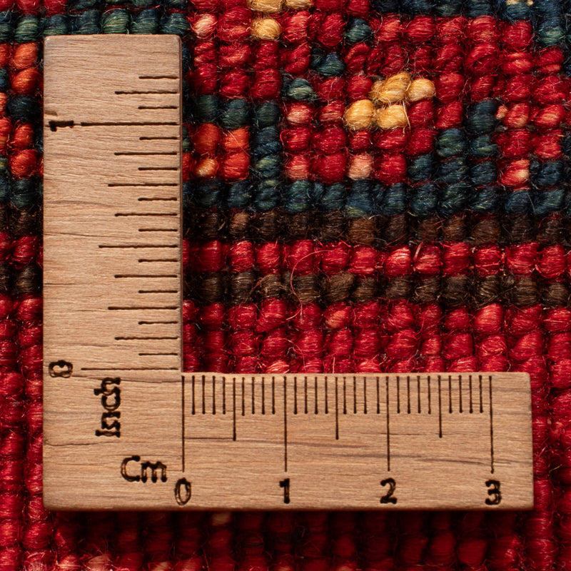 Loper Afghaans tapijt - Kunduz - 300 x 83 cm - rood