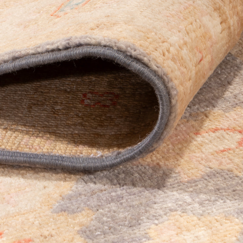 Loper Ziegler tapijt - 298 x 77 cm - benzine blauw