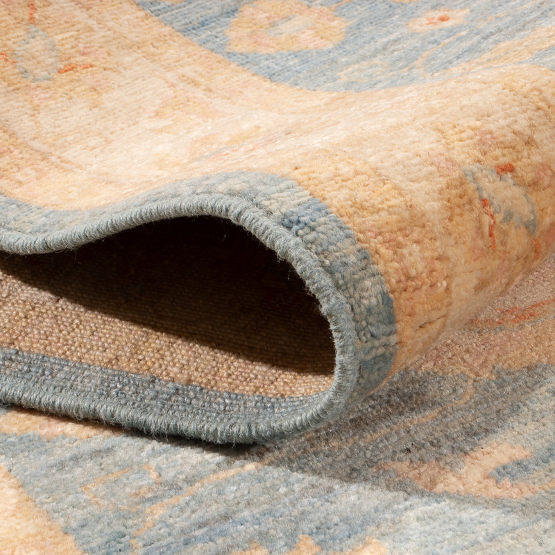 Loper Ziegler tapijt - 287 x 83 cm - blauw