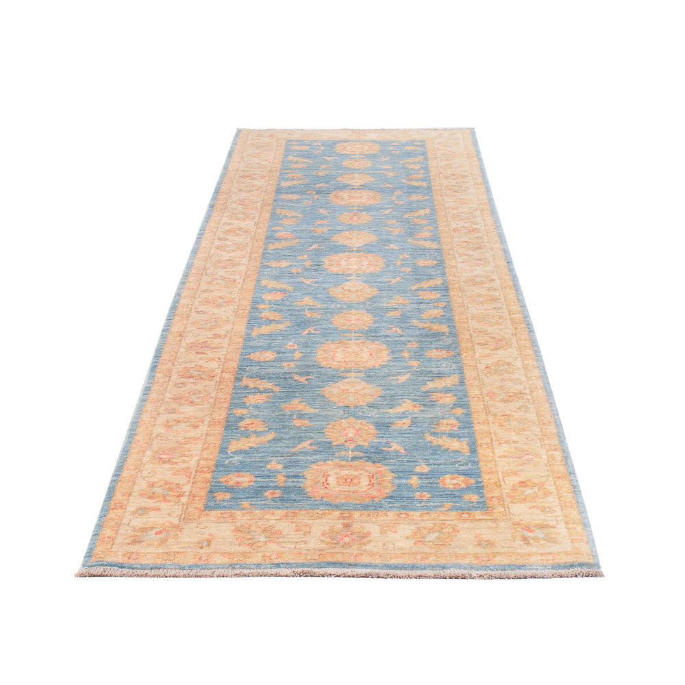 Loper Ziegler tapijt - 294 x 84 cm - blauw
