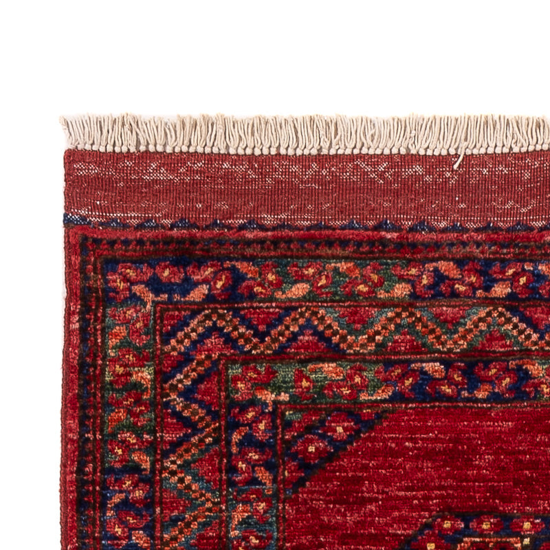 Loper Afghaans tapijt - Kunduz - 237 x 83 cm - rood