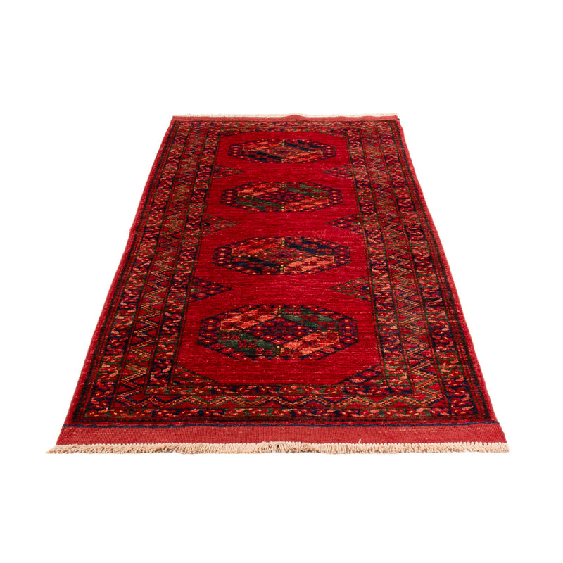 Loper Afghaans tapijt - Kunduz - 237 x 83 cm - rood