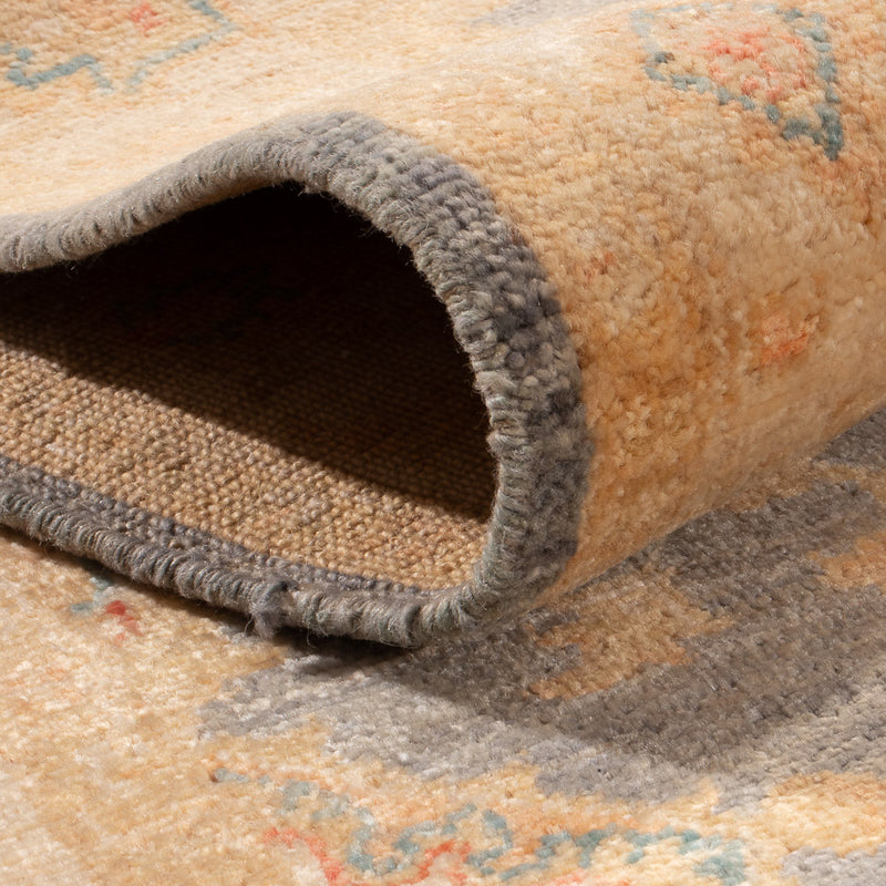 Loper Ziegler tapijt - 294 x 84 cm - benzine blauw