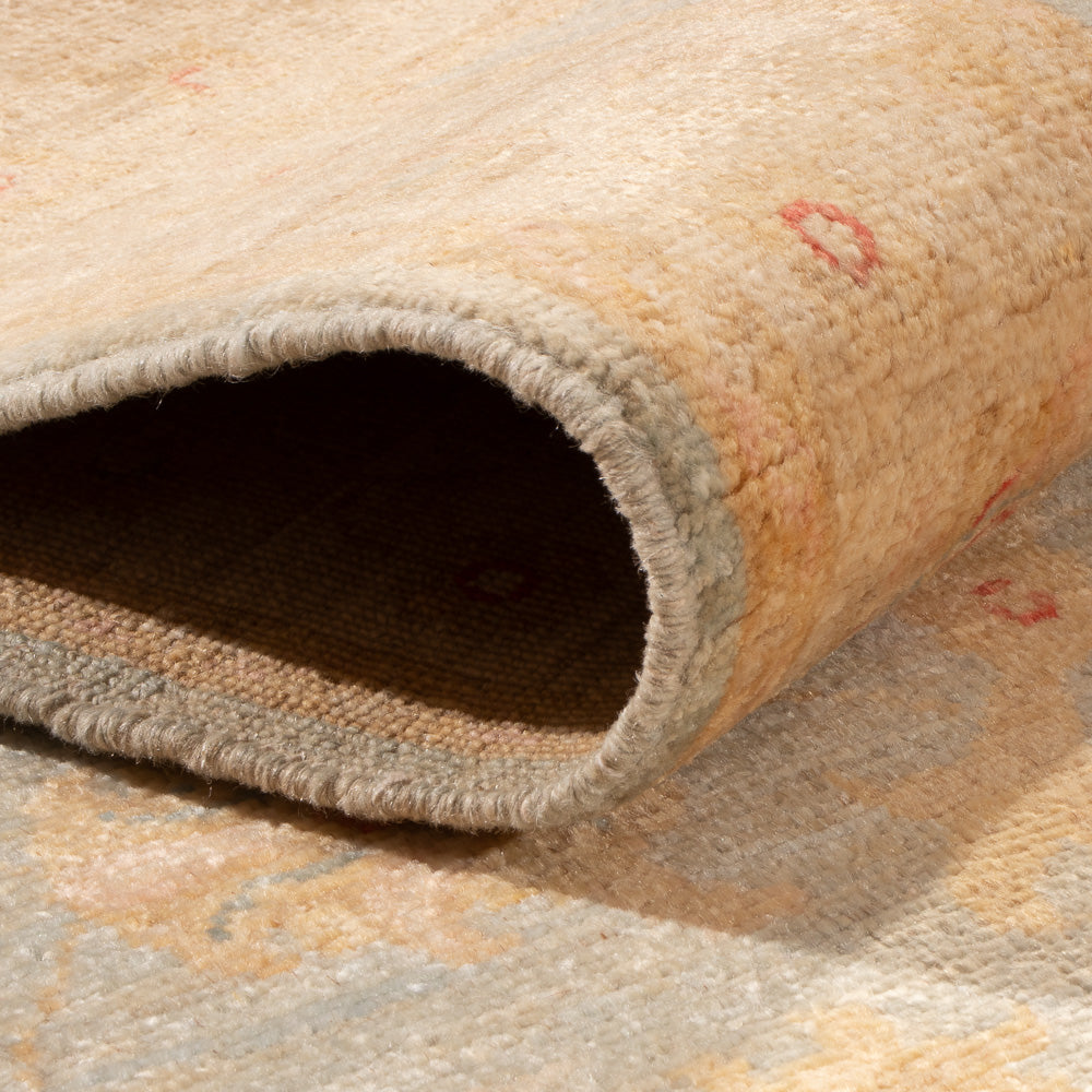 Loper Ziegler tapijt - 298 x 80 cm - lichtblauw