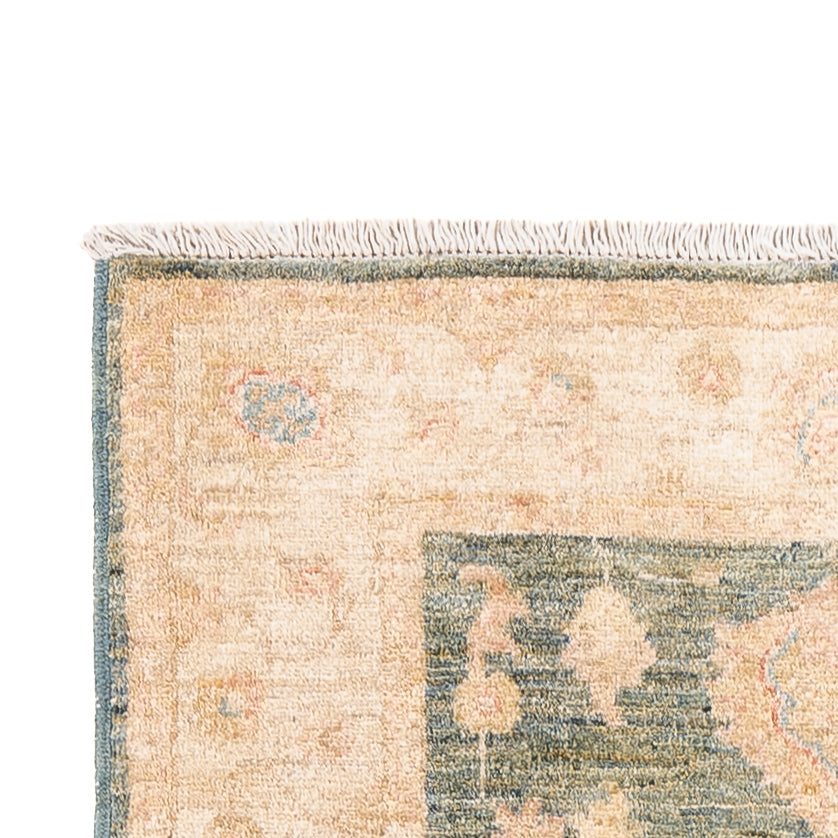 Loper Ziegler tapijt - 297 x 89 cm - olijfgroen