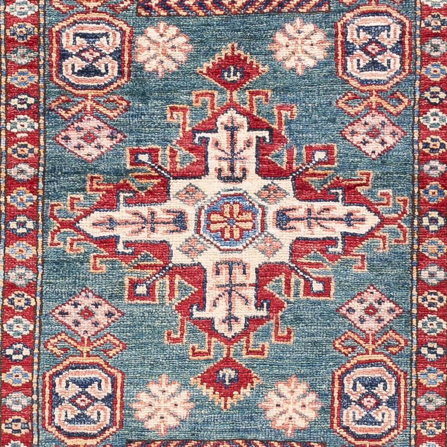 Loper Ziegler Tapijt - Kazak - 253 x 78 cm - donkerblauw