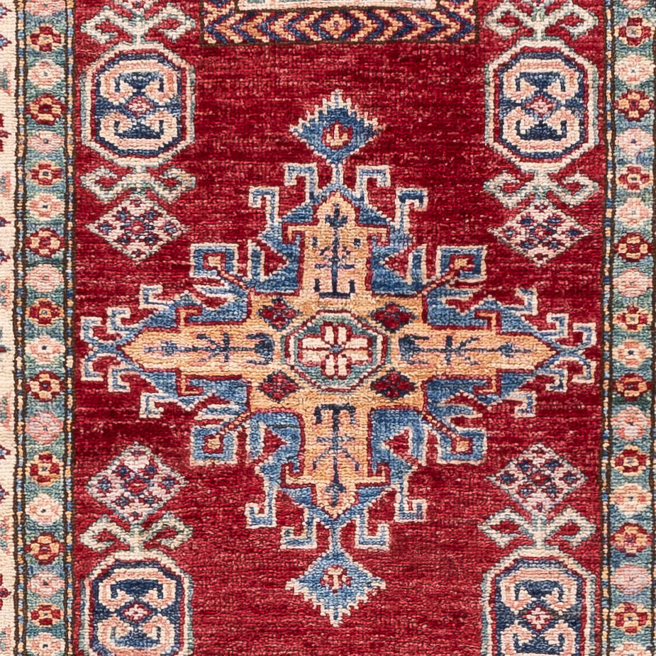 Loper Ziegler Tapijt - Kazak - 260 x 75 cm - rood