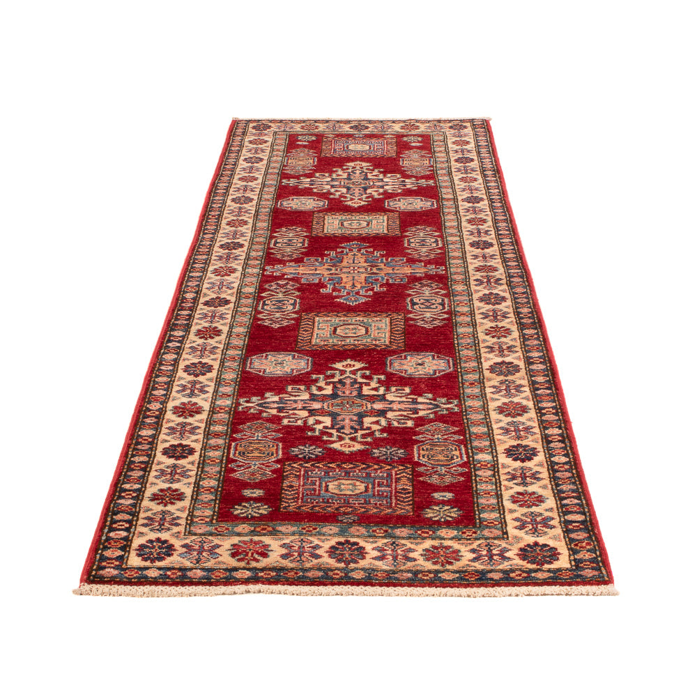 Loper Ziegler Tapijt - Kazak - 260 x 75 cm - rood