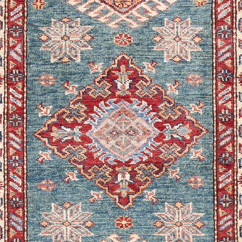 Loper Ziegler Tapijt - Kazak - 247 x 75 cm - donkerblauw