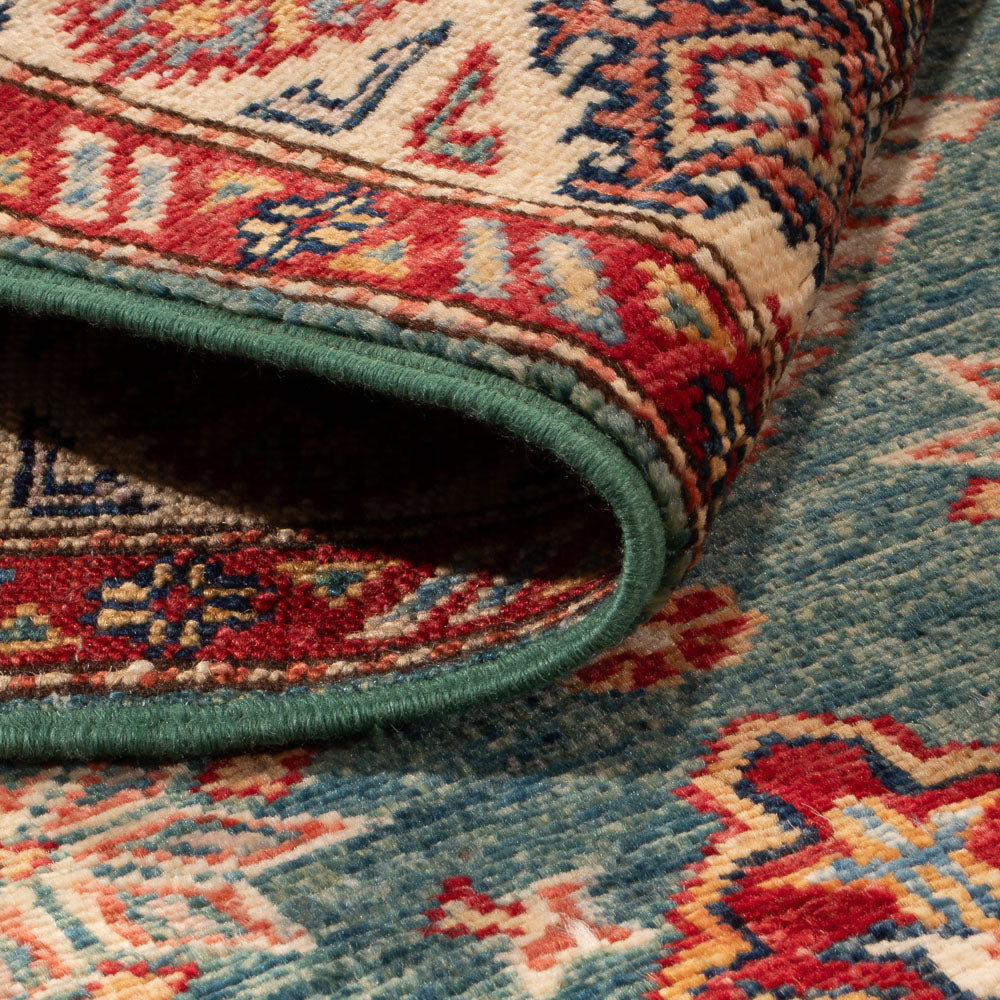 Loper Ziegler Tapijt - Kazak - 247 x 75 cm - donkerblauw