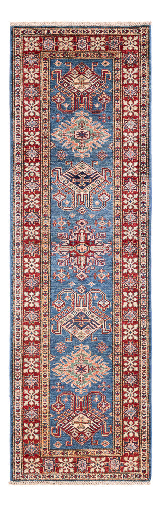 Loper Ziegler Tapijt - Kazak - 242 x 73 cm - blauw