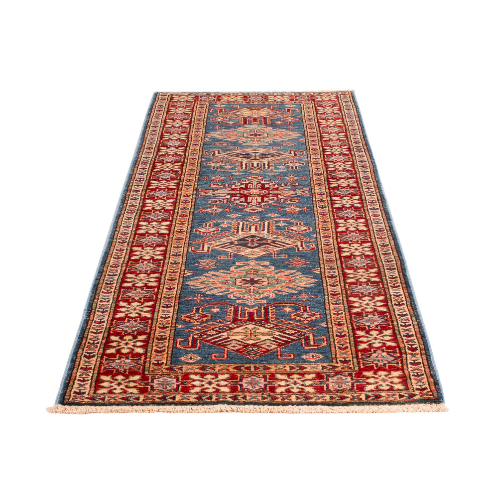 Loper Ziegler Tapijt - Kazak - 242 x 73 cm - blauw
