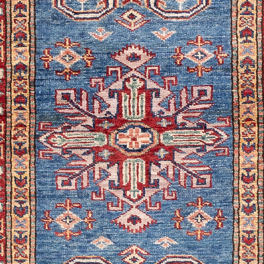 Loper Ziegler Tapijt - Kazak - 240 x 75 cm - blauw