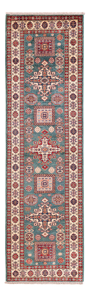 Loper Ziegler Tapijt - Kazak - 253 x 79 cm - donkergroen