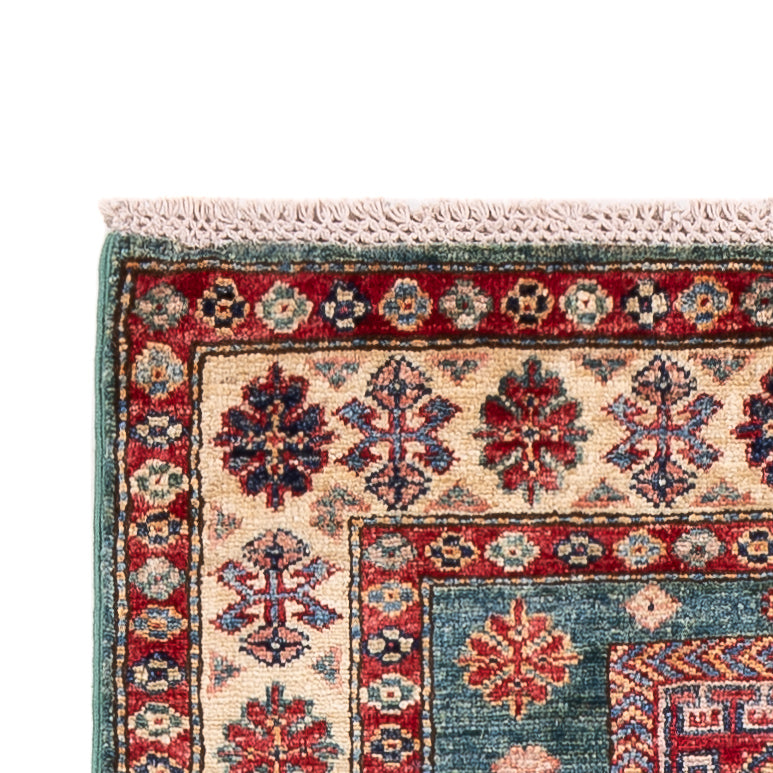 Loper Ziegler Tapijt - Kazak - 253 x 79 cm - donkergroen