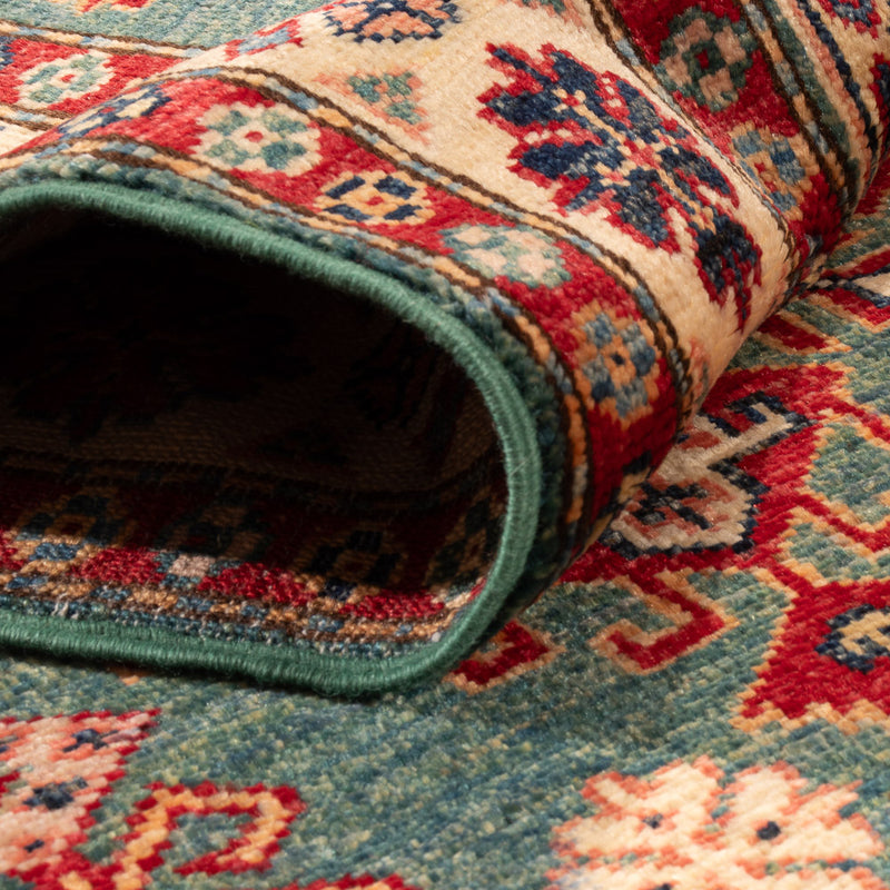 Loper Ziegler Tapijt - Kazak - 253 x 79 cm - donkergroen